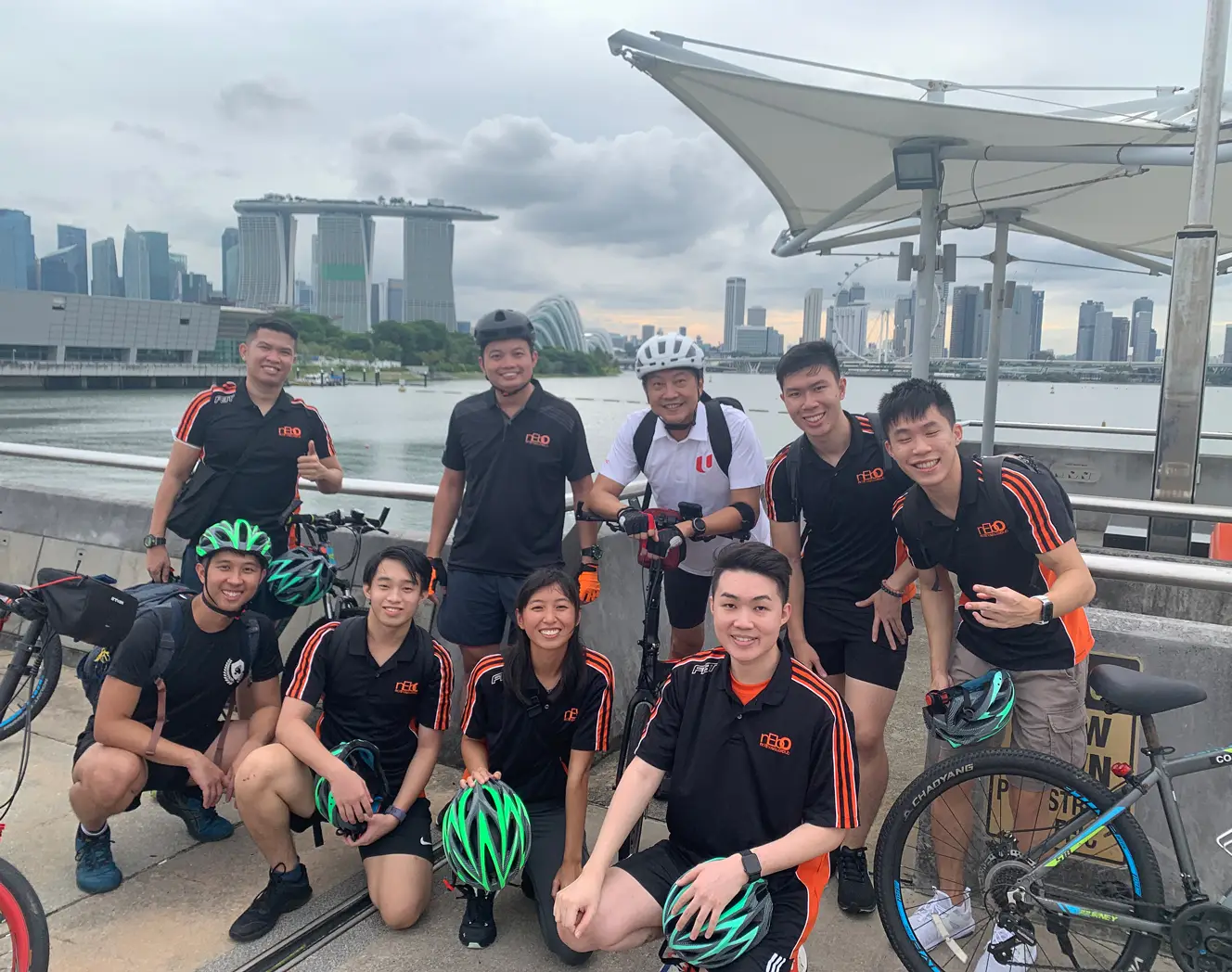 NTUC Club Quadrennial Report - Cycling session with nEbO and NTUC Secretary-General Ng Chee Meng