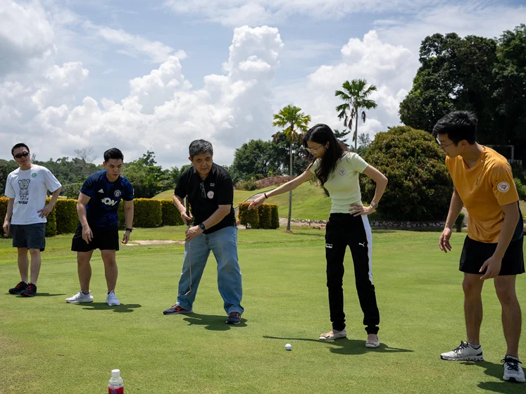 NTUC Club Quadrennial Report - NTUC LearningHub teambonding activity at Palm Springs Golf and Country Club in Batam, Indonesia