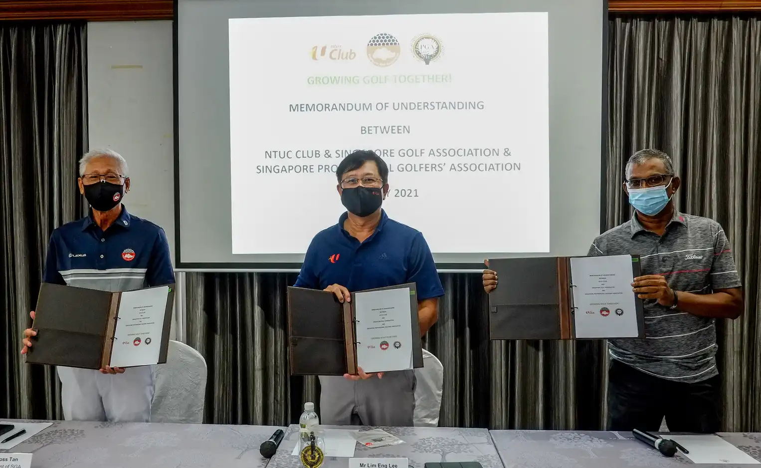 NTUC Club Quadrennial Report - The MOU with SGA and SPGA aims to grow the golfing community