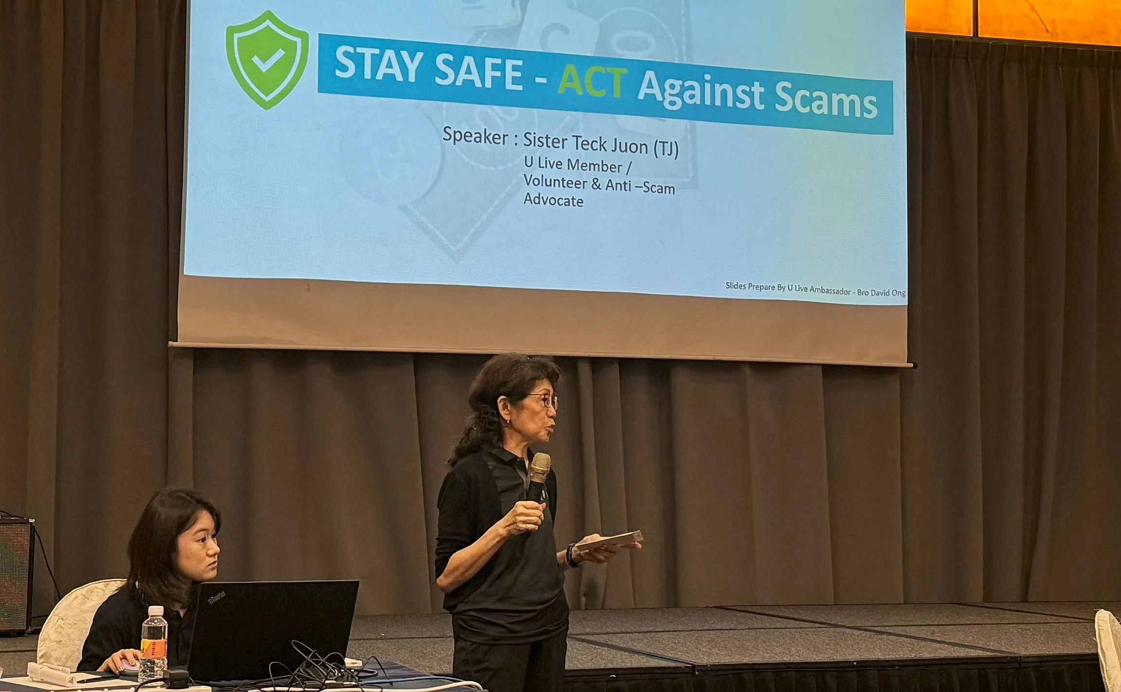 NTUC Club Quadrennial Report - U Live (Scam Prevention Talk)